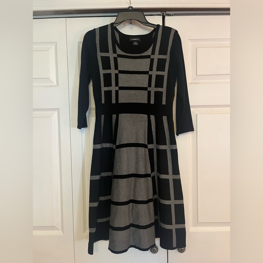 Elegant Black and Gray Women's Dress